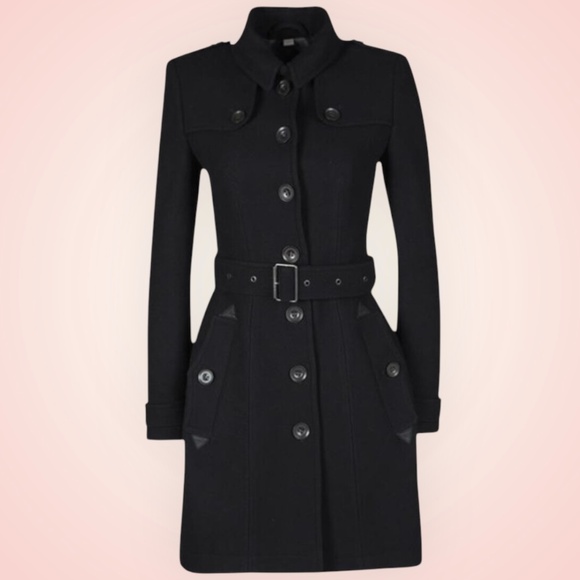 Burberry Brit Wool And Cashmere Blend Trench Coat - Picture 1 of 16